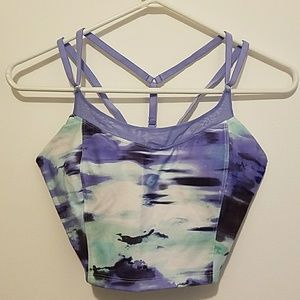 Watercolor sports bra